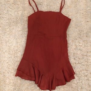 Burnt Orange Mini Dress